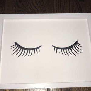 eyelash portrait for wall
